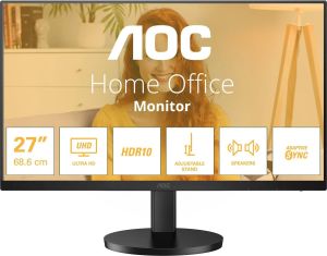 Obrázok pre výrobcu AOC U27B3AF 27"W IPS LED 3840x2160 20 000 000:1 4ms 350cd DP HDMI HAS repro