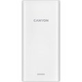 Obrázok pre výrobcu Canyon PB-2001, Powerbank, Li-Pol, 20.000 mAh, Vstup: 1x Micro-USB, 1x USB-C, Výstup: 2x USB-A, biela