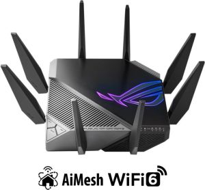 Obrázok pre výrobcu ASUS GT-AXE11000 Trojpásmové WiFi 6E (802.11ax) Herný router ROG Rapture