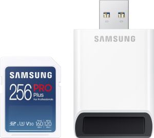 Obrázok pre výrobcu Samsung PRO Plus SDXC 256GB /160MBps/UHS-I U3 / Class 10/+ Adaptér