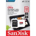 Obrázok pre výrobcu SanDisk MicroSDHC karta 32GB Ultra (120MB/s, A1 Class 10 UHS-I, Android - Tablet Packaging, Memory Zone App) + adaptér