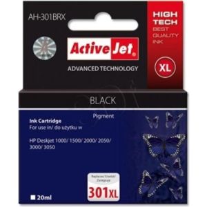 Obrázok pre výrobcu ActiveJet Ink cartridge alternatívny AH-301BRX (AH-563) Black (HP 301XL CH563EE) 20ml