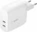 Obrázok pre výrobcu Belkin 40W Dual USB-C PD Wall Charger - White