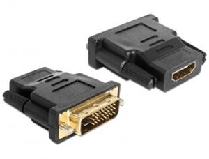 Obrázok pre výrobcu Delock Adaptér DVI 24+1 pin samec > HDMI samice