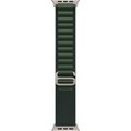 Obrázok pre výrobcu Apple Watch 49mm Dark Green Alpine Loop - Medium - Natural Titanium Finish