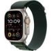 Obrázok pre výrobcu Apple Watch 49mm Dark Green Alpine Loop - Medium - Natural Titanium Finish