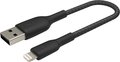 Obrázok pre výrobcu BELKIN kabel oplétaný USB-A - Lightning 15cm, čern