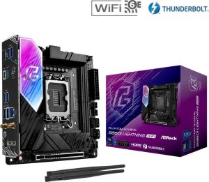 Obrázok pre výrobcu ASRock B860I Lightning WiFi / Intel B860 / LGA1851 / 2x DDR5 / 2x M.2 / HDMI / Thunderbolt 4 / WiFi / Mini-ITX