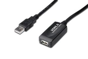 Obrázok pre výrobcu Digitus USB 2.0 aktivní prodlužovací kabel 15m