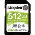 Obrázok pre výrobcu Kingston 512GB SDXC Canvas Select Plus U1 V10 CL10 100MB/s