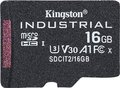 Obrázok pre výrobcu Kingston 16GB microSDHC Industrial C10 A1 pSLC bez adaptéru
