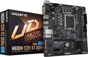 Obrázok pre výrobcu GIGABYTE H610M S2H V2 DDR4 rev. 1.0 / Intel H610 / LGA1700 / 2x DDR4 / M.2 / DP / VGA / HDMI / DVI-D / mATX