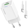 Obrázok pre výrobcu COLORWAY 1x USB-C/ síťová nabíječka/ GaN/ PD/ PPS/ QC/ 30W/ Včetně 100cm kabelu/ Bílá