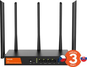 Obrázok pre výrobcu Tenda W30E WiFi Hotspot AX3000 Gigabit Router, 1x GWAN, 2x GWAN/LAN, 1x GLAN, VPN, Captive portal