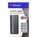 Obrázok pre výrobcu SSD Verbatim 2.5", externý USB 3.0 (3.2 Gen 1), 120GB, Vx500, 47441