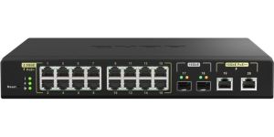 Obrázok pre výrobcu QNAP řízený switch QSW-M2116P-2T2S (16x 2,5GbE PoE+ RJ45 / 2x 10GbE RJ45 PoE++ / 2x 10GbE SFP+)