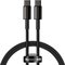 Obrázok pre výrobcu Baseus rychlonabíjecí datový kabel Tungsten Gold 100W 1m USB-C na USB-C černý