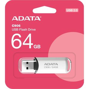 Obrázok pre výrobcu ADATA C906 64GB/USB 2.0/ USB-A/Bílá