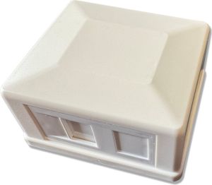 Obrázok pre výrobcu Neosazená zásuvka na omítku pro 1 keystone protiprachová