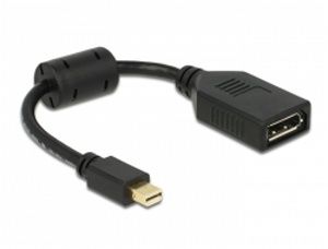 Obrázok pre výrobcu Delock adaptér mini Displayport samec > Displayport samice, černý