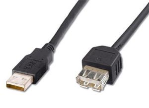 Obrázok pre výrobcu PremiumCord USB 2.0 kabel prodlužovací, A-A, 3m, černý