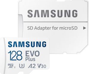 Obrázok pre výrobcu Samsung EVO Plus micro SDXC 128GB /160MBps/UHS-I U1 / Class 10/+ Adaptér