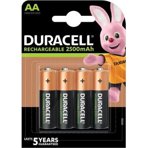 Obrázok pre výrobcu Duracell Rechargeable baterie 2500mAh 4 ks (AA)