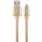 Obrázok pre výrobcu CABLEXPERT USB 2.0 Lightning nabíjecí a synchronizační kabel, opletený, 1,8m, zlatý, blister