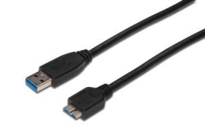 Obrázok pre výrobcu Digitus USB 3.0 kabel, USB A - Micro USB B, M / M, 1,8 m,UL, bl