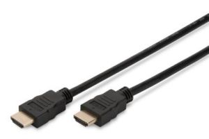 Obrázok pre výrobcu Digitus Highspeed Ethernet HDMI (1.4) propojovací kabel, 3x stíněný, AWG 30, 10m, pozl. kontakty