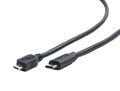 Obrázok pre výrobcu Gembird USB micro 2.0 BM cable to type-C (micro BM/CM), 1.8m, čierna