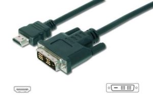 Obrázok pre výrobcu Digitus kábel, DVI, DVI-D(M) na HDMI(M), v1.3, 3.0m