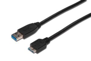 Obrázok pre výrobcu Digitus USB 3.0 kabel, USB A - Micro USB B, M / M, 0,5 m,UL, bl