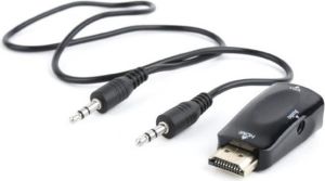 Obrázok pre výrobcu Gembird redukce HDMI-A(M)->VGA(F) + Audio