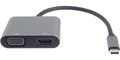 Obrázok pre výrobcu PremiumCord MST adaptér USB-C na HDMI + VGA, rozlišení 4K a FULL HD 1080p