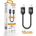 Obrázok pre výrobcu ALIGATOR Datový kabel POWER USB-C/USB-C 15cm, černý