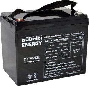 Obrázok pre výrobcu GOOWEI ENERGY Pb záložní akumulátor VRLA GEL 12V/75Ah (OTL75-12)