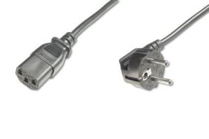 Obrázok pre výrobcu Digitus Power cord Schucko angled/IEC C13 M/F 0,75m