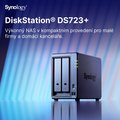 Obrázok pre výrobcu Synology DiskStation DS723+ (2x HDD + 2x NVMe; 2jadro CPU; 2(32)GB RAM; 2xGLAN; 1x USB3.2Gen1)