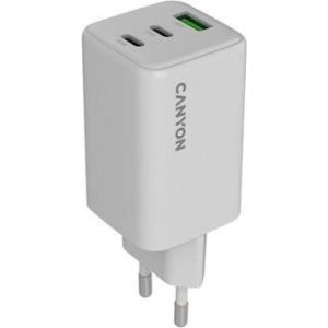Obrázok pre výrobcu Canyon CU65ACC vysokorýchlostná univerzálna nabíjačka do steny 1x USB-C 65W, 1x USB-C 20W, 1x USB-A 18W