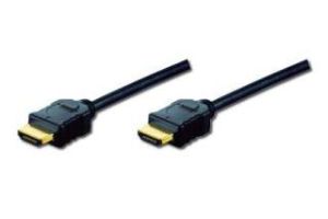 Obrázok pre výrobcu Digitus Highspeed Ethernet HDMI (1.4) propojovací kabel, 3x stíněný, AWG 30, 2m, pozl. kontakty