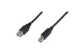 Obrázok pre výrobcu Digitus USB kabel A/samec na B/samec, 2x stíněný, černý, 1m