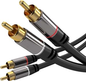 Obrázok pre výrobcu PremiumCord HQ stíněný kabel 2x CINCH-2x CINCH M/M 3m