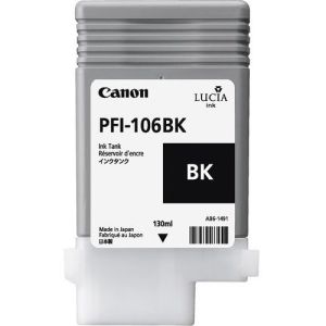 Obrázok pre výrobcu kazeta CANON PFI-106BK Black pre iPF 6300/6300s/6350/6400/6400s/6450 (130ml)