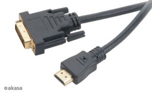 Obrázok pre výrobcu AKASA - DVI-D na HDMI kabel - 2 m
