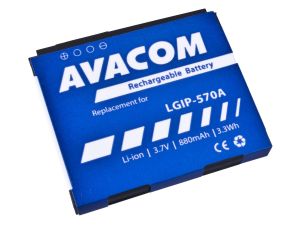 Obrázok pre výrobcu Baterie AVACOM GSLG-KP500-S880A do mobilu LG KP500 Li-Ion 3,7V 880mAh (náhrada LGIP-570A)