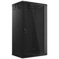 Obrázok pre výrobcu LANBERG RACK CABINET 19" WALL-MOUNT 22U/600X450 (FLAT PACK) BLACK V2