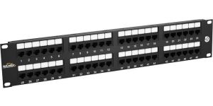 Obrázok pre výrobcu 19" Patch panel Solarix 48 x RJ45 CAT5E UTP černý