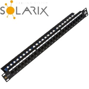 Obrázok pre výrobcu SOLARIX 19" Patch panel 24 x RJ45 CAT5E UT