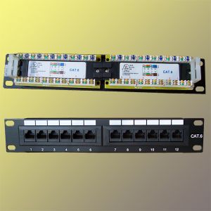 Obrázok pre výrobcu Patch panel 10“ UTP cat6, 12portů